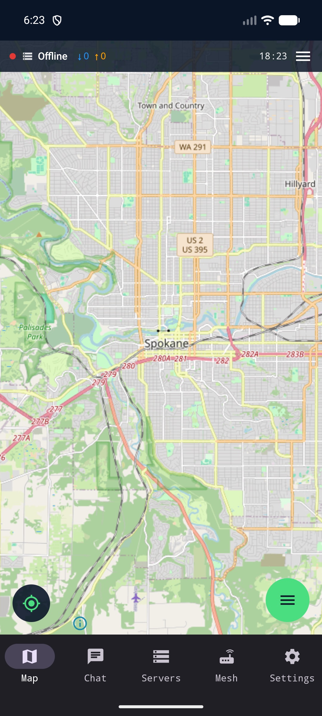 OmniTAK tactical map with MIL-STD-2525 markers